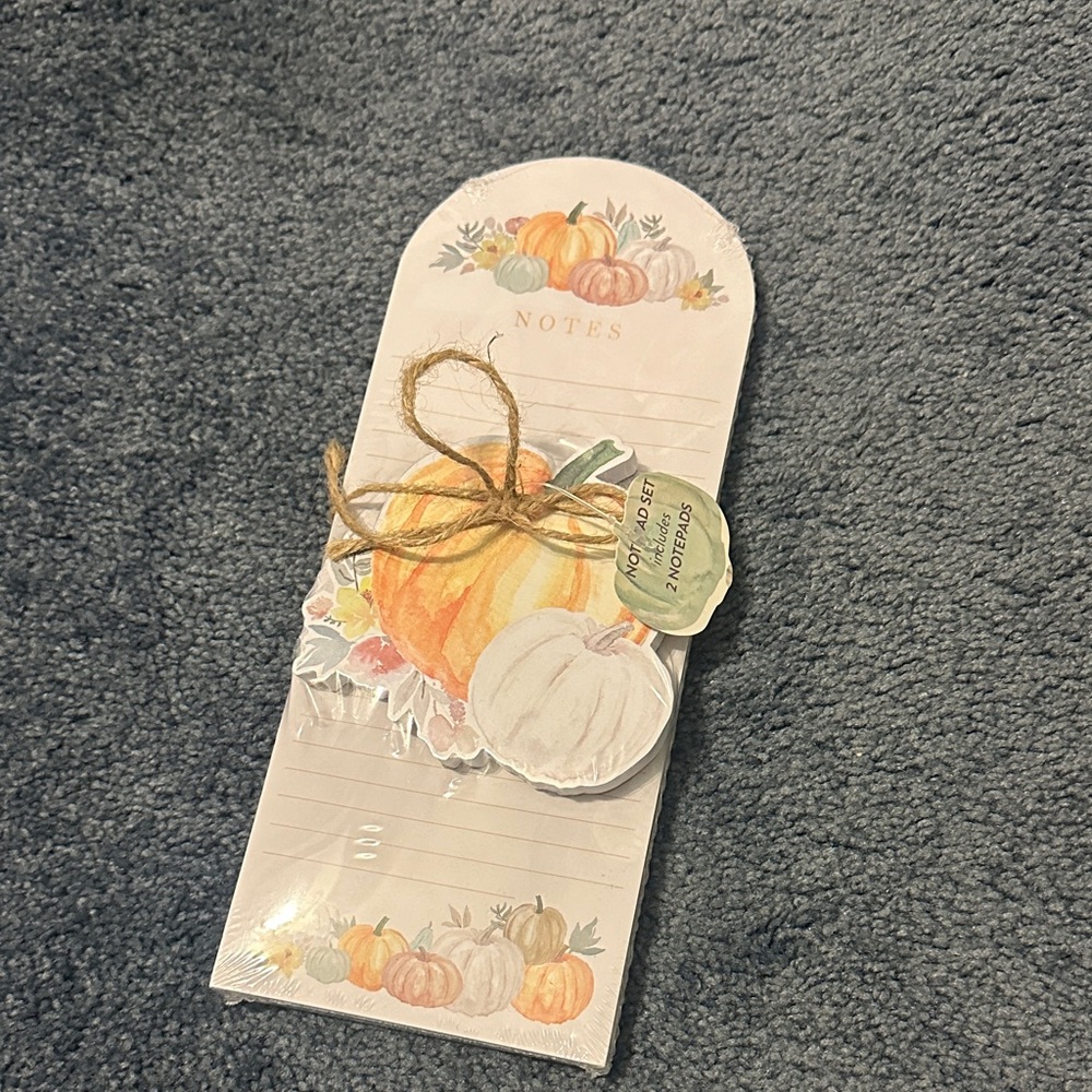 Autumn Pumpkin Notepad Set
